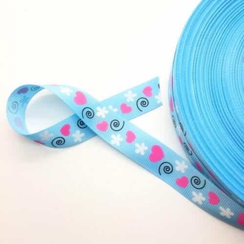 Free Shipping 5 Yards 3/4'' 20mm Wide Printed Grosgrain Ribbon Hair Bow/Christmas/wedding DIY Sewing ,#AD24