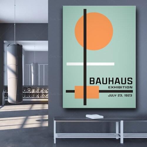 Bauhaus, Bauhaus Poster, Exhibition Bauhaus wall art, bauhaus exhibition poster, Bauhaus Poster, German style of architecture Wa