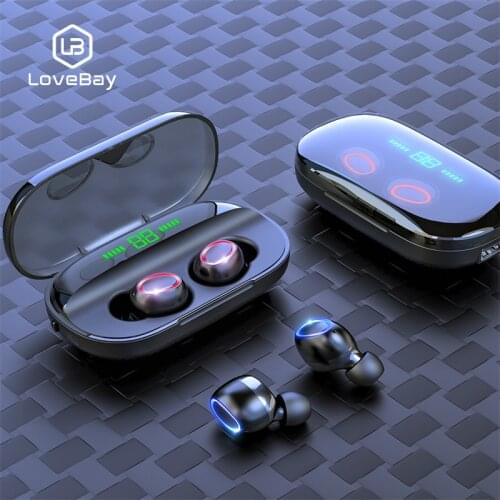 TWS Wireless Bluetooth 5.0 Earphones LED Digital Display Bluetooth Headphones Touch Control Noise Cancelling Gaming Headset