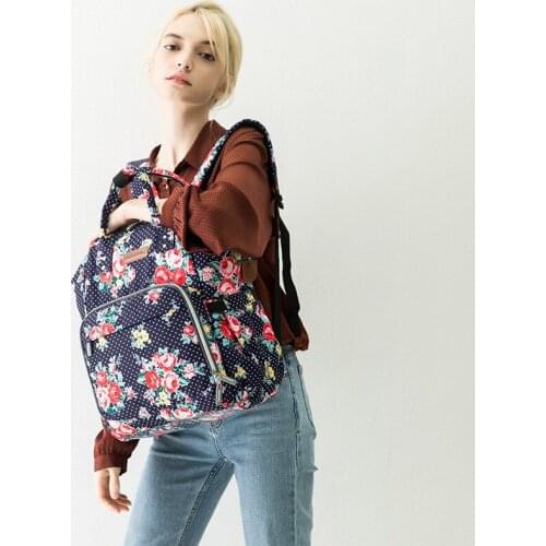 Large Capacity Embroidered Waterproof Mummy Backpack Maternity Mother Travel Backpack Diaper Nappy Bag Stroller Nursing Bag