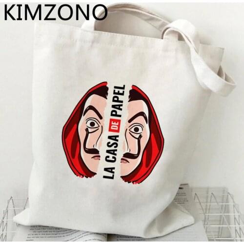 La Casa De Papel shopping bag bolso bolsa eco shopper bag boodschappentas ecobag tote bolsas reutilizables grab