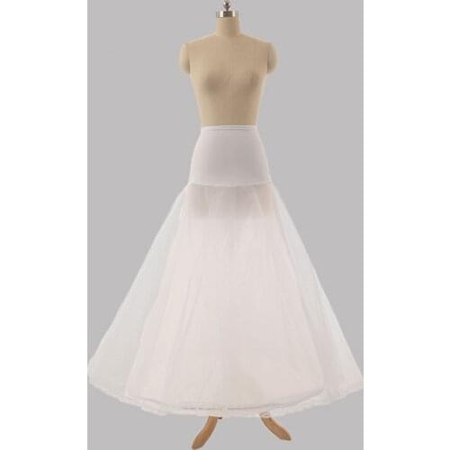 Long Tulle Wedding Petticoat Black A Line Cheap Bridal Underskirt Enaguas Para Vestidos De Novia