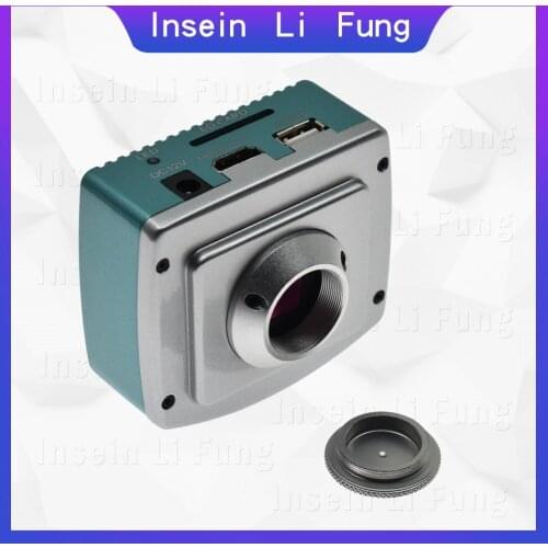 Full HD 1080P 60FPS HDMI Electronic Video Microscope Camera C-Mount USB Magnifier SD Card Storage PCB Repair Welding