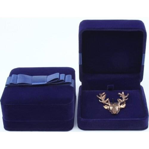 Flannelette Brooch Jewelry Display Box Fashion Valentines Day Cufflinks Earring Pendant Gift Packaging Receiving Boxes