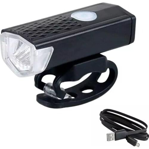 Bike Light USB Rechargeable 300 Lumen 3 Mode Bicycle Front Light Lamp Bike Headlight Cycling LED Flashlight Lantern