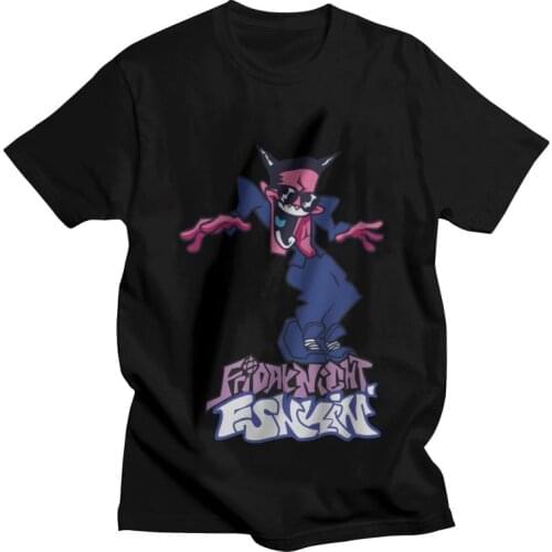 Friday Night Funkin T Shirt Mens Cotton Print T-shirt Streetwear Tshirt Short Sleeve Kalaok Dumb Limo Dancer Tee Tops