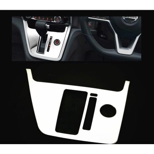 JY SUS304 Stainless Steel 1PCS Shif Gear Panel Cover Trim Car Styling Accessories For Nissan Serena C27 2016-2018