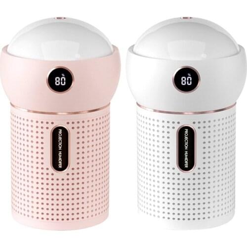 USB Projection Lamp Humidifier Ingle Spray Projection Diffuser For Household Silent Spray Atmosphere Night Light