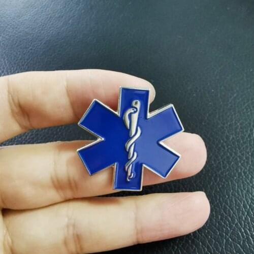 EMT lapel pin features the familiar Star of Life and Rod of Asclepius Perfect gift for graduation ceremonies