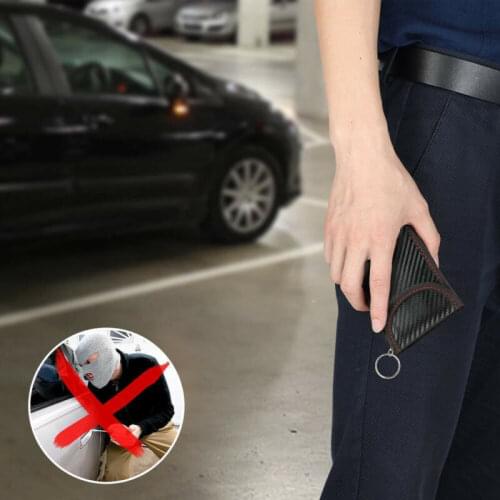 2019 Newest Hot 1pc Anti-theft Car Key Fob RFID Signal Blocker Faraday Signal Blocking Pouch Bag Key Wallets Rfid Key Protector