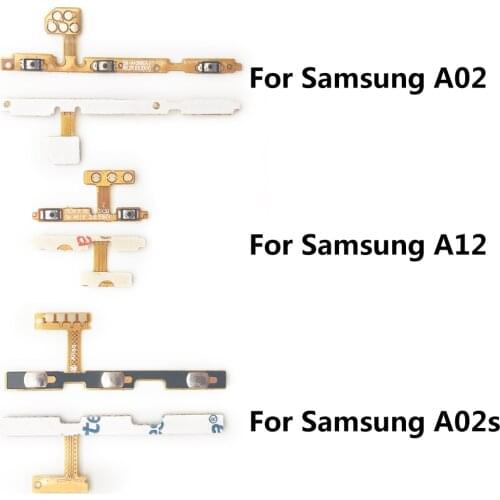 New Volume Up Down Power On Off Side Switch Key Button Flex Cable For Samsung Galaxy A02 A02S A12 Power On Off Side Key Button