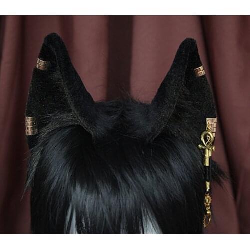 New Handmade Work Beast Dog Ears Hairhoop Hairbands Headwear for Cosplay CostumeAccessories