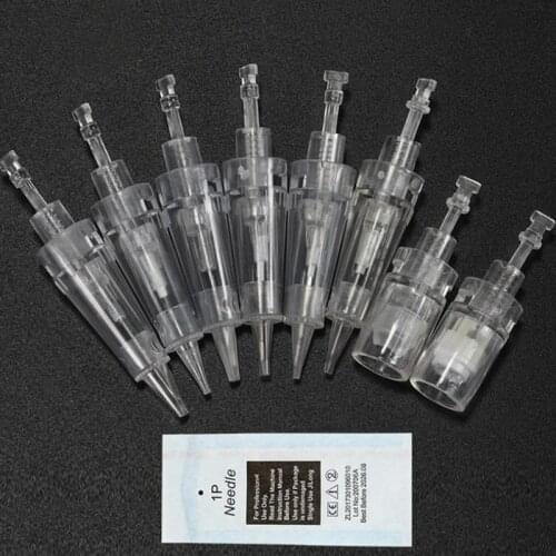 12 Pins Derma Pen Cartridge Needle For JiDragon Eyebrow Tattoo Permanent Makeup Machine MTS