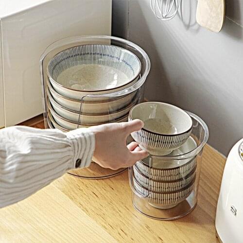 Kitchen Organizer Bowl Dishes Drying Rack Plastic Home Desktop Cabine Shelf Container Without Cover Holder Kitchen Accessories