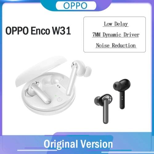 OPPO Enco W31 Original TWS Earphones Bluetooth Low Latency Wireless IP54 for OPPO Find x3 Pro Reno5 Reno4 OPPO Ace OPPO A93