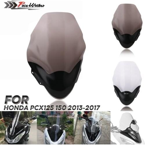 PCX125 PCX150 Windscreen Windshield Wind Deflector Black For HONDA PCX 125 150 2013 2014 2015 2016 2017 Motorcycle Accessories