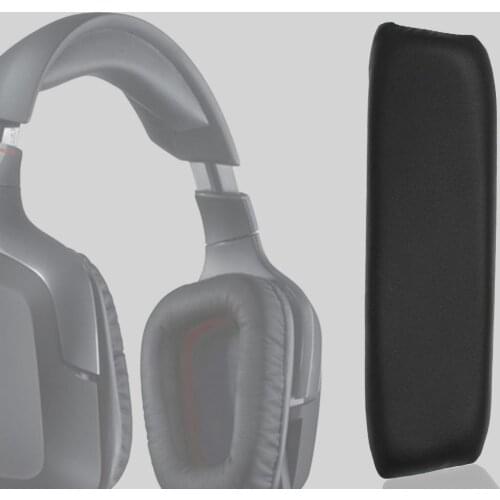 Head Beam Band Cushion Replaceable Soft Full Closure Headphone Head Beam Pad for Logitech G35 G930 G430 F450