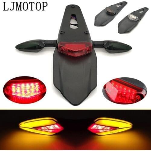 Motorcycle LED Tail Light Rear Fender Brake Stop Taillight 12V LED Lamp For Suzuki RM85 RM125 RM250 rm 85 125 250 rmx 250 RMX250