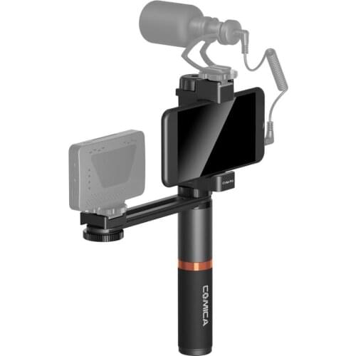 Comica CVM-R3 Smartphone Video Rig Hand Grip Handle Stabilizer Kit for iPhone X 8 7 6s Plus for Samsung Huawei etc