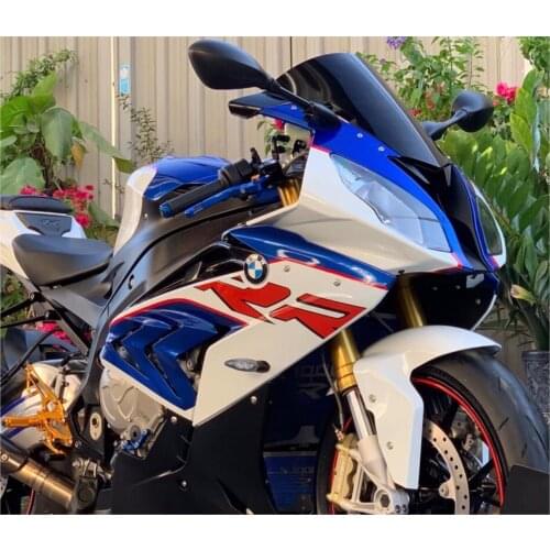 Motorcycle Windshield Wind Screen Double Bubble For BMW S1000RR S1000 S1000R 2015 2016 2017 2018 Black