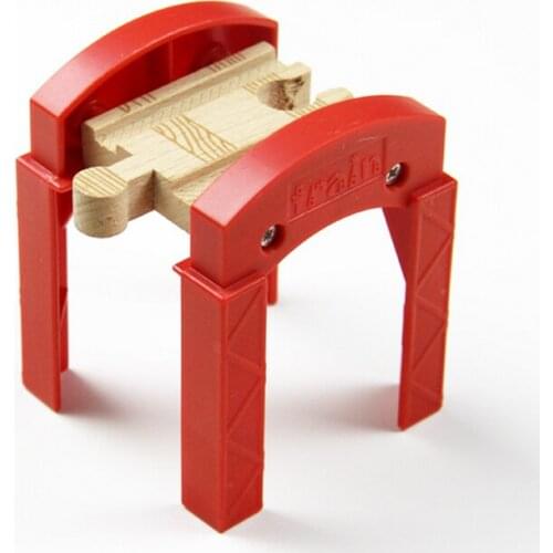 Train Track Piers Electric Rail Car Scene Train Accessories P043-1 Multi-function Compatible with Wooden for Wooden Resin Brio