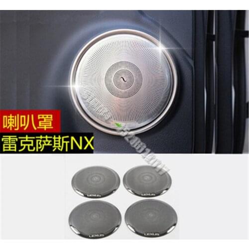 Stainless steel speaker horn cover audio frame trim Car Styling For Lexus nx200 nx 200 2015