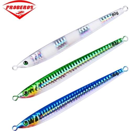 1pcs Jigging Lead Metal Slow Jig Head Fish 6G-100G 6CM-14.5CM Fishing Lure Spoon Paillette Knife Wobbler Artificial Hard Bait