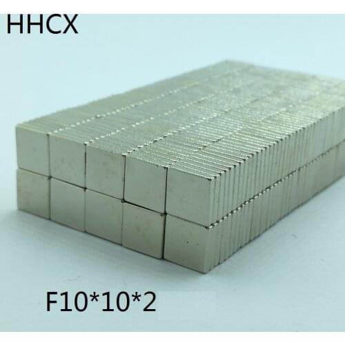 100pcs/lot Magnet 10x10x2 N35 Magnet 10*10*2 Magnets for moto