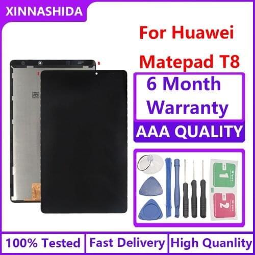100%Tested New For Huawei Matepad T8 Kobe2-L09 Kobe3-l09 KOBE2-W09 LCD Display Touch Screen Digitizer Assembly For Matepad T 8.0