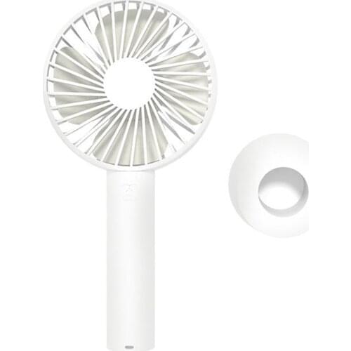 2x Portable HandHeld Desktop Cooling Fan USB Rechargeable 1200mAh Battery