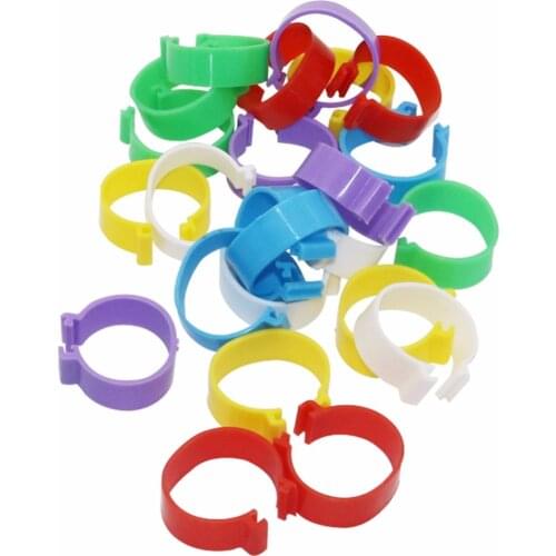 30Pcs Internal Diameter 25mm Poultry Foot Ring Buckle Type Clip Rings Chicken Duck Goose Adult Turkey Poultry Farming Equipment