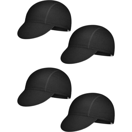 4 Pieces Summer Unisex Cycling Cap Breathable Bicycle Caps Sweat-Absorbing Biking Caps for Women Men Outdoor Sports