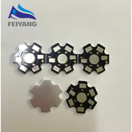 50pcs High Power 1w /3w /5w Watt LED Heat Sink Aluminum Base Plate 20 mm LED board KIT DIY high quality star heatsink