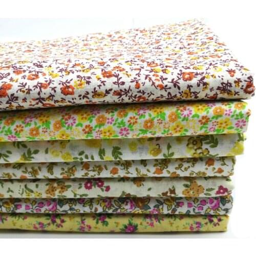 7pcs 100% Cotton Sewing Fabric Patch work Quilting Fabric Kids Bedding Bags Doll Cloth Textiles 25X25cm BL051