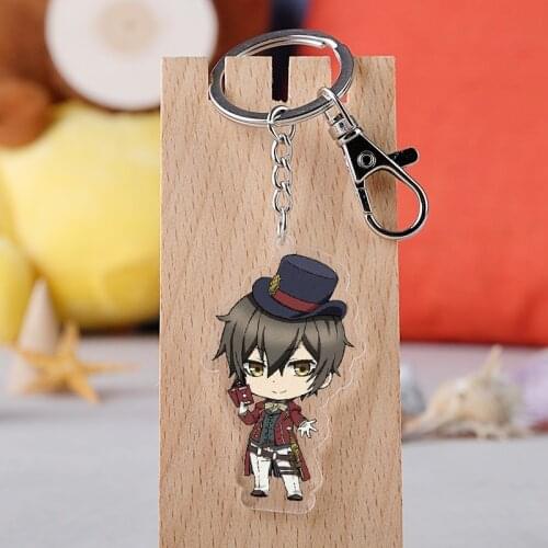 Anime Code Realize Keychain Creation of The King of The Acrylic Key Ring Transparent Pendant