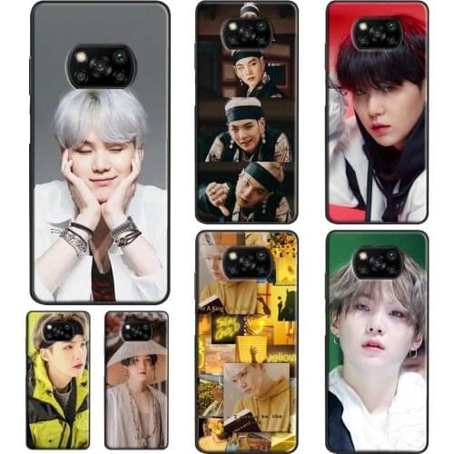Suga Min Yoongi Kpop For POCO F3 F1 F2 M3 X3 Pro Phone Case For Xiaomi Mi 11 Lite Ultra 10T Pro Mi Note 10 Lite