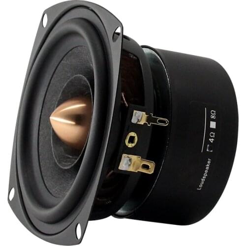 2PCS 25W 4Ohm Speaker 4 Inch Full Range Sound Speaker Unit Wool Fiber 25mm Core 116mm Round Loudspeaker Anti Magnetic Monitor 2