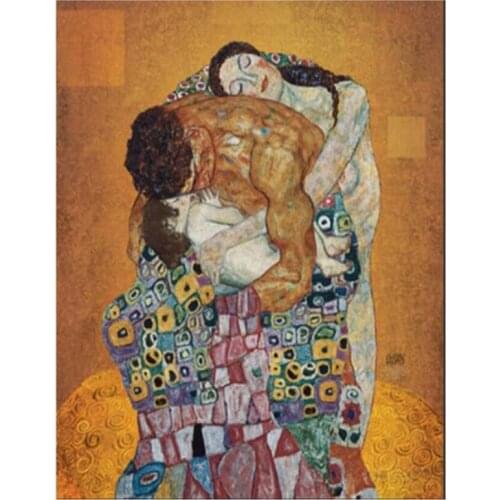 DIY Artistic Happy Family Diamond Embroidery Klimt 3D Mosaic Diamond Painting Cross Stitch Picture Beadwork Crafts Kits FC470