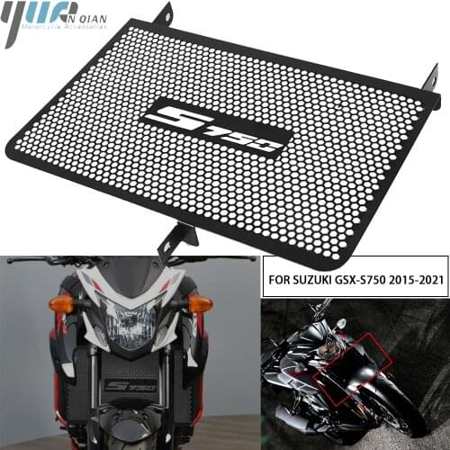 For SUZUKI GSX-S750 GSXS750 2015-2021 2020 Black Motorcycle Radiator Grille Cover Guard Aluminum Protection GSX-S GSXS GSX S 750