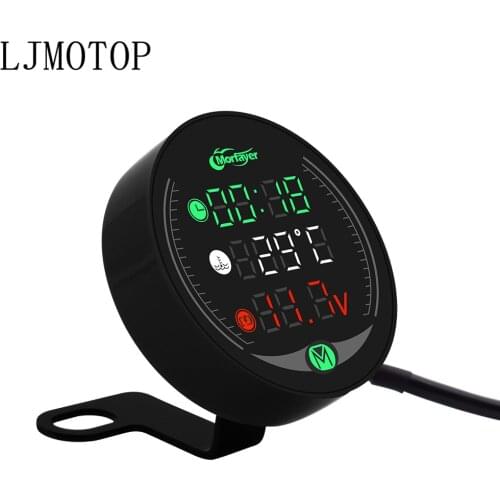 For Suzuki GSXR GSX-R 600 750 1000 K1 K2 K3 K4 K5 K6 K7 K8 K9 Motorcycle Voltmeter Clock Water Temperature Digital Display Meter