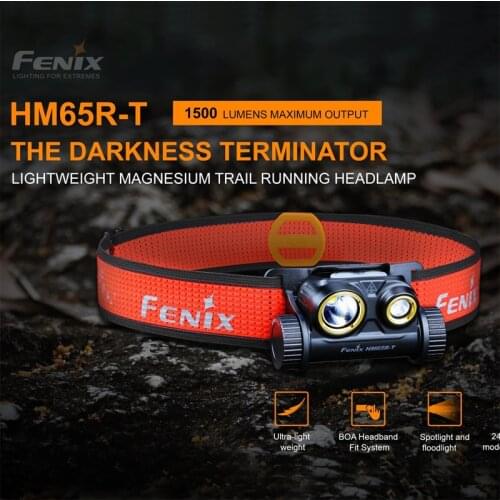 FENIX HM65R-T Tri-proof Magnesium Headlamp 1500 Lumens for Long-time & High-intensity Outdoor Activities