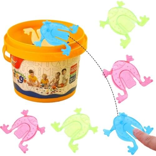 50/20/10Pcs Jumping Frogs Toys Mini Transparent Plastic Children Finger Action Training Toy Birthday Party Favors Little Gifts