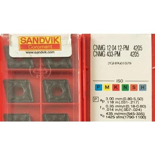 ORIGINAL 10PCS CARBIDE INSERT CNMG120412-PM 4205