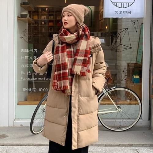 Beardon Winter Women Parkas Hooded Warm Coat Slim Cotton Padded Female Casual long Outwear 2021 New