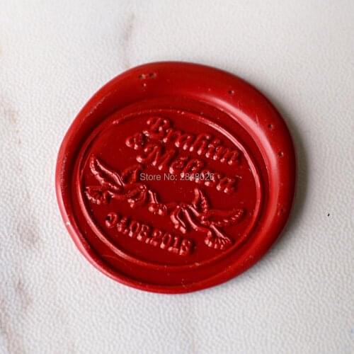 Personalized Love birds with your last name and date Wax Seal Stamp, animal seal,wedding stamp ,wedding wax seal stamp