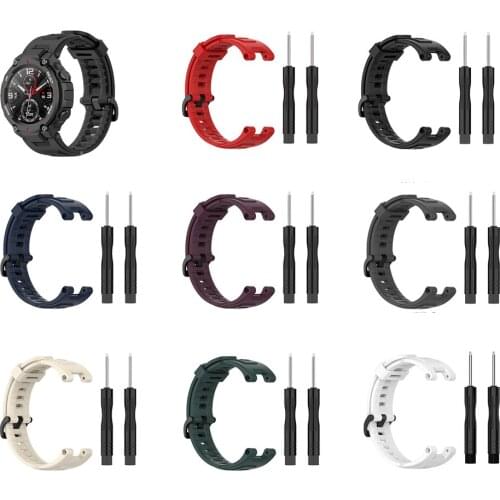 Silicone Strap for Amazfit T-REX/Ares Smart watch Replaceable accessories watchband for Xiaomi Huami Amazfit Trex Bracelet Corre