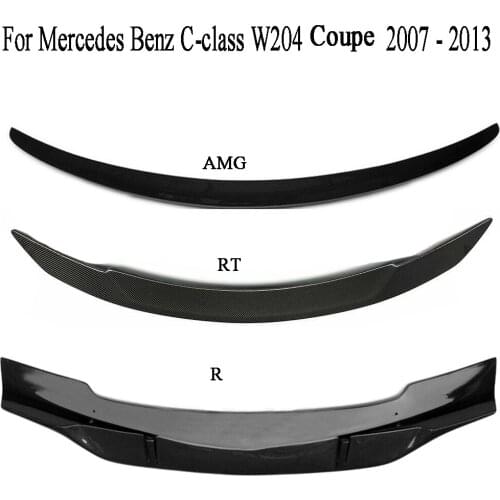 Carbon Fiber Rear Trunk Spoiler For Mercedes Benz C-class W204 Coupe 2007 2008 2009 2010 2011 2012 2013 R AMG RT Style