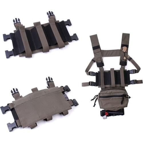 Tactical Vest Triple Magazine Insert Pouch 5.56 Attack Front panel 119 MK3 MK4 JPC2.0 Tactical Vest Chest Hanging BK/CB/RG