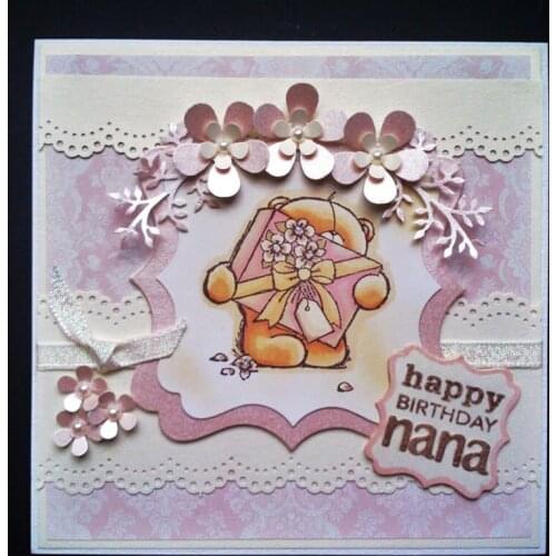 2pcs flower Scrapbooking Lace Border Background Metal Cutting Dies Craft Easter Card Die Cut NEW Embossing Stencils