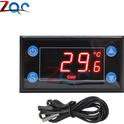 High Precision Smart LED Digital Temperature Controller AC 110 -220V NTC Thermistor Sensor Probe for Incubator W1211 Thermostat